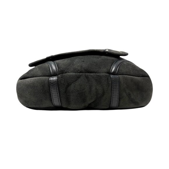 CHANEL Vintage 2006 CC Logo Shearling Messenger Crossbody Bag Black Mouton [1062 - Picture 10 of 15